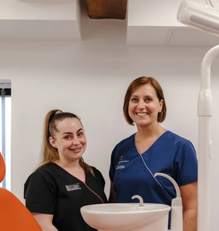 Queensway Dental clinicians in the surgery Queensway Dental clinicians in the surgery