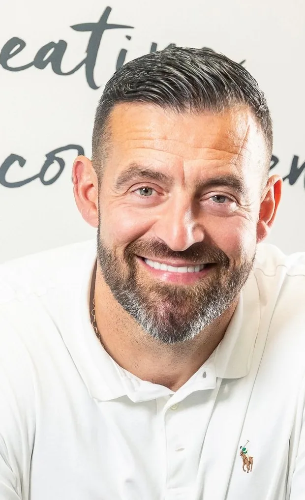 Colin, a Queensway Dental patient, after Smile Makeover — crowns, bridges, implants & whitening Colin, a Queensway Dental patient, after Smile Makeover — crowns, bridges, implants & whitening