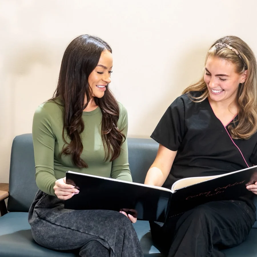 A patient being welcomed at Queensway Dental Consett