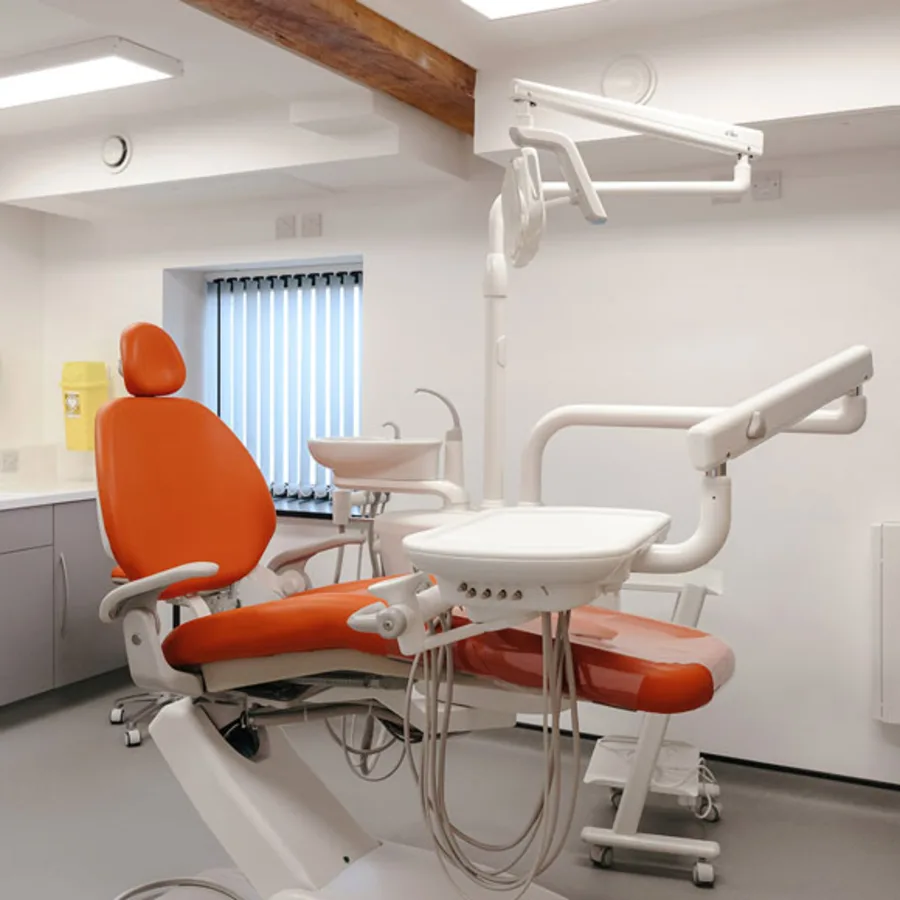 A patient with a friendly clinician at Queensway Dental Yarm A patient with a friendly clinician at Queensway Dental Yarm